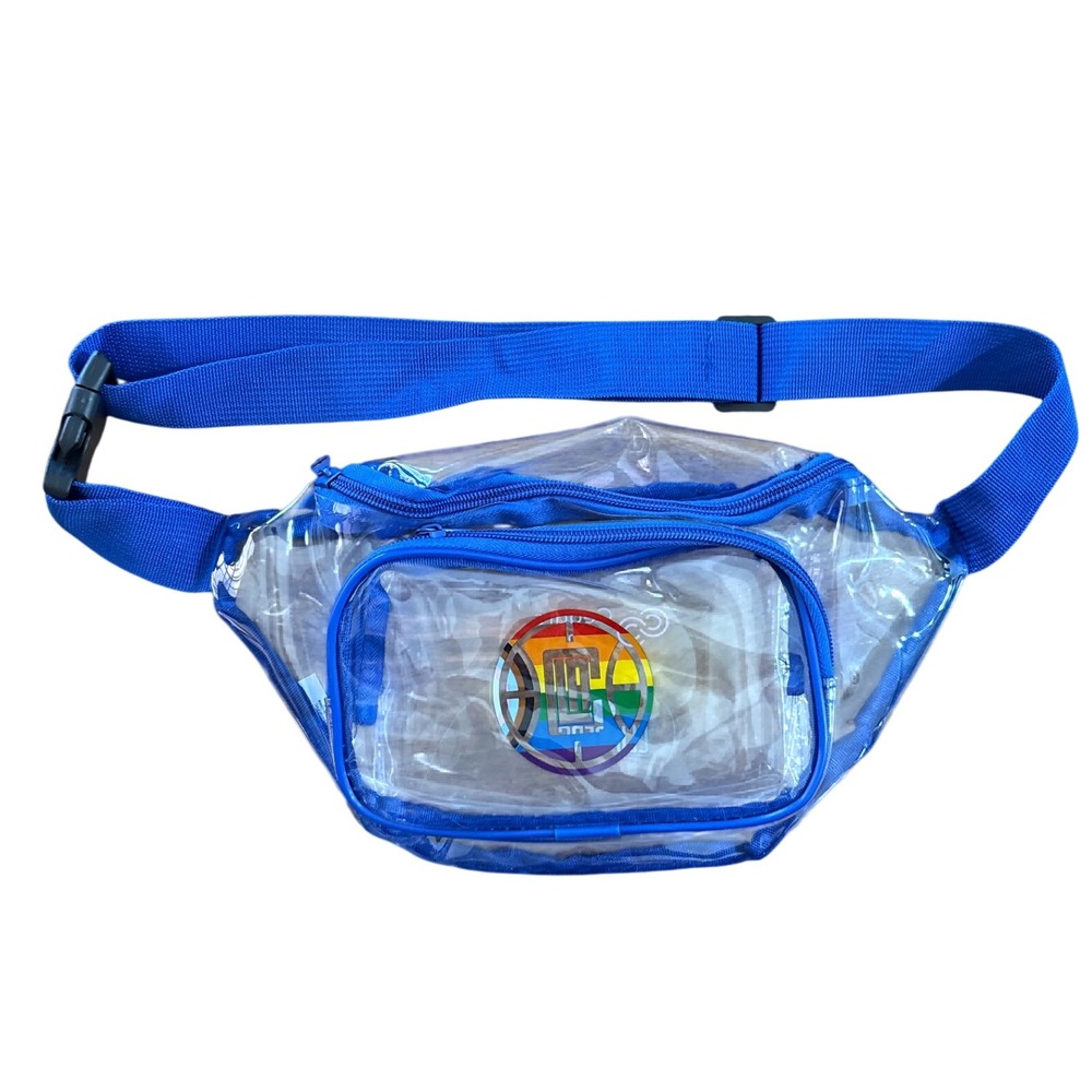 LA Clippers NBA Pride Cedars Clear Fanny Pack Waist Bag Basketball Concert Clear